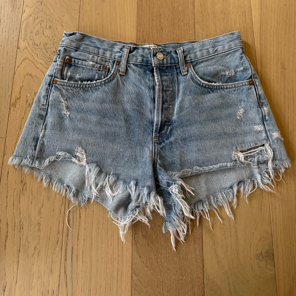 AGOLDE Parker denim shorts